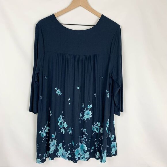 J.Jill Wearever Collection Floral Tunic - Picture 10 of 10